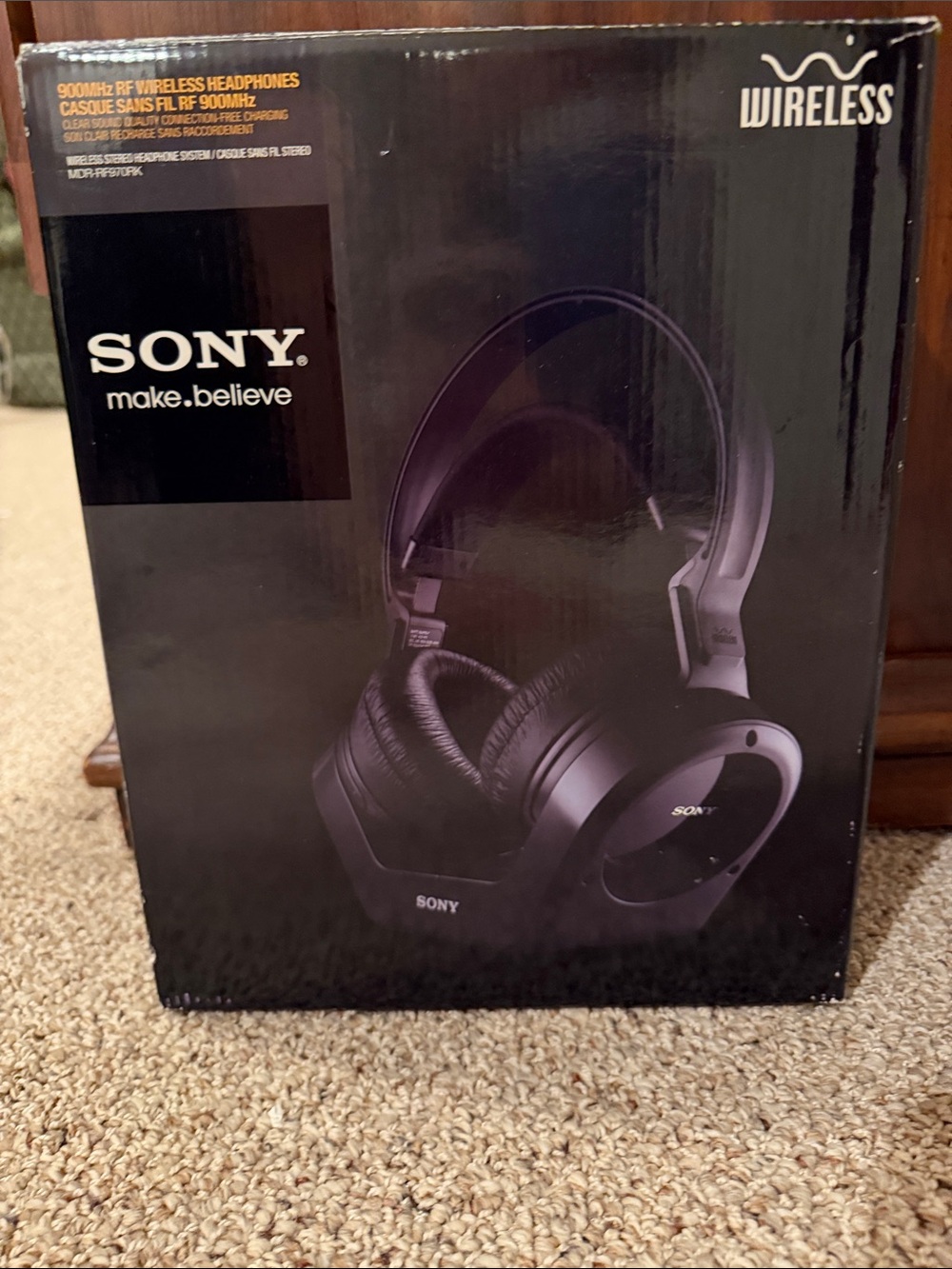 Sony Black Wireless Over-Ear Headphones